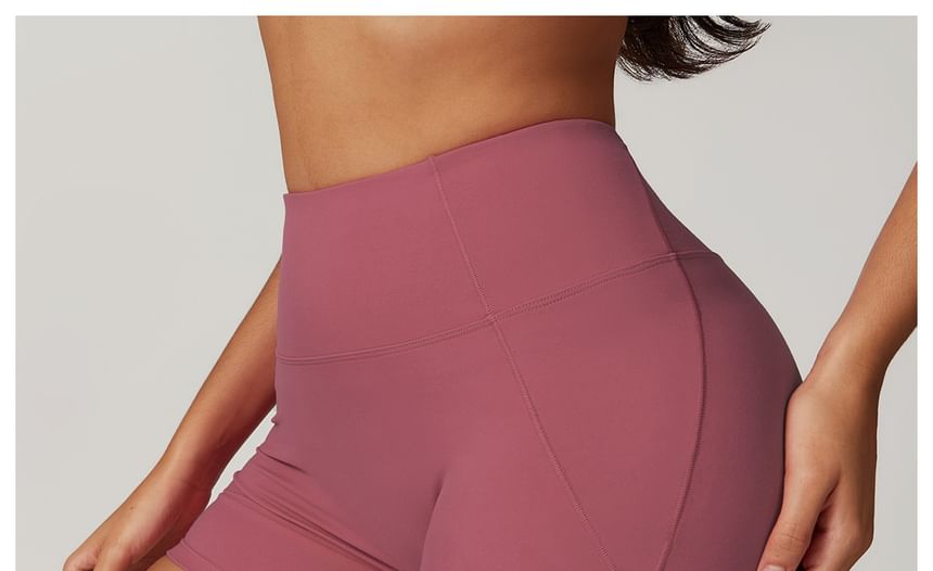 Skinniano - Hoge taille effen yogashorts