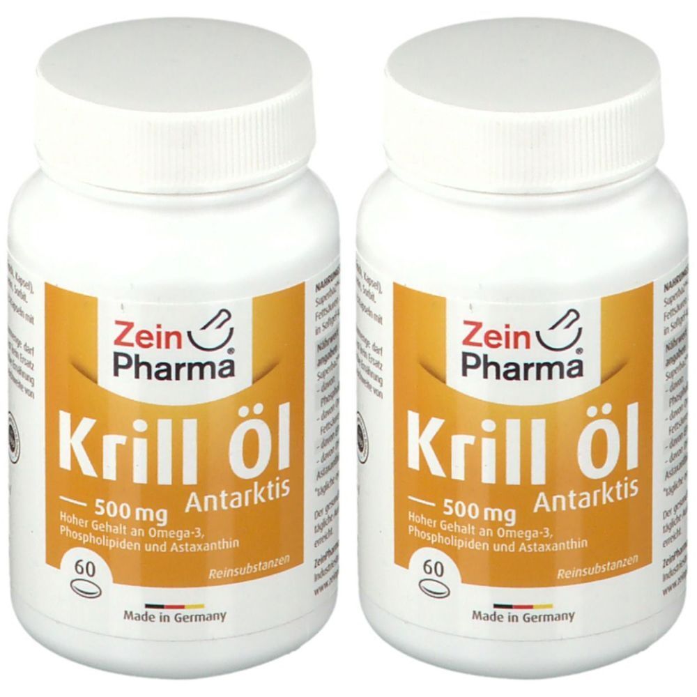 Omega 3 Krillöl Kapseln Antarktis 500 mg ZeinPharma