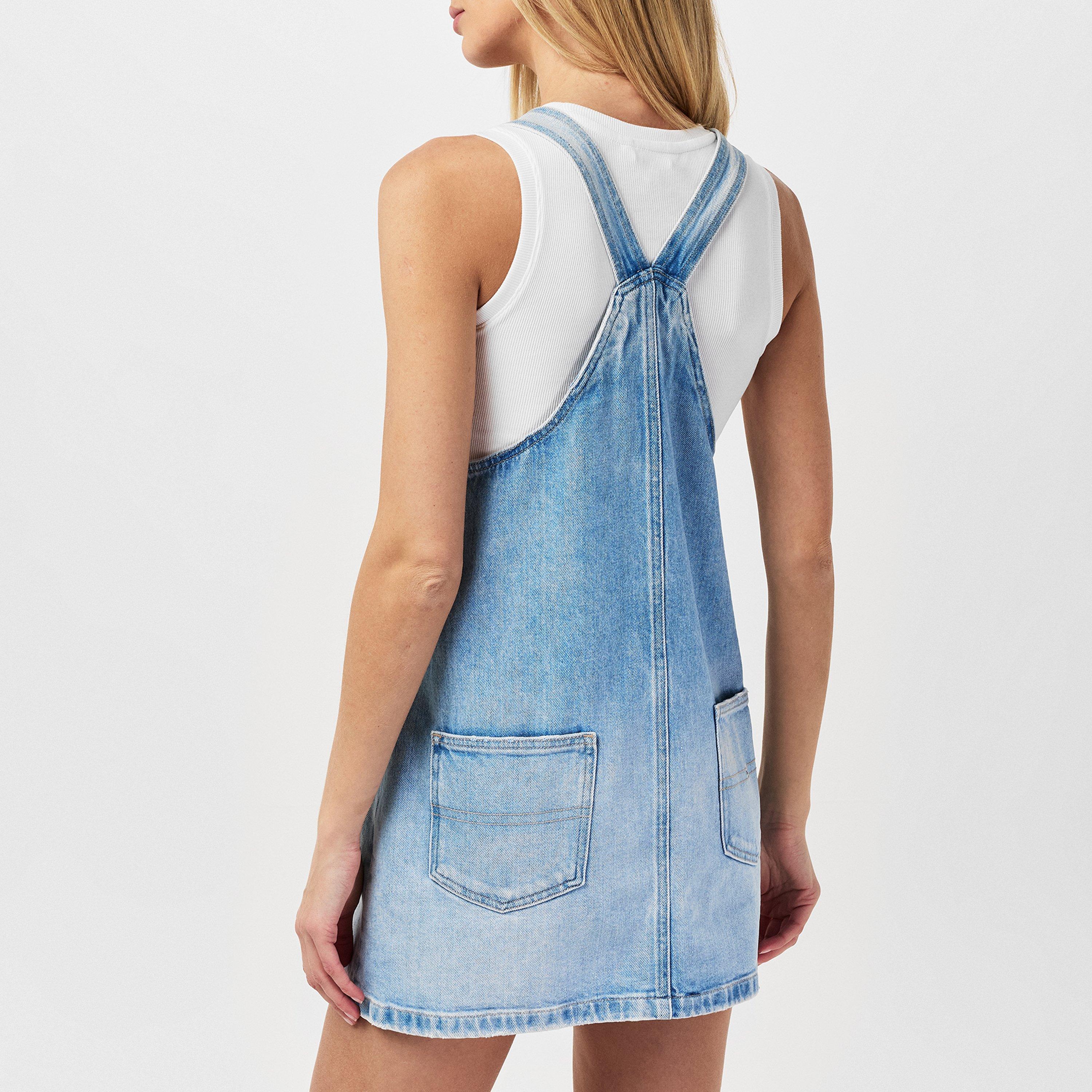 Tommy Jeans Pinafore Denim Dress