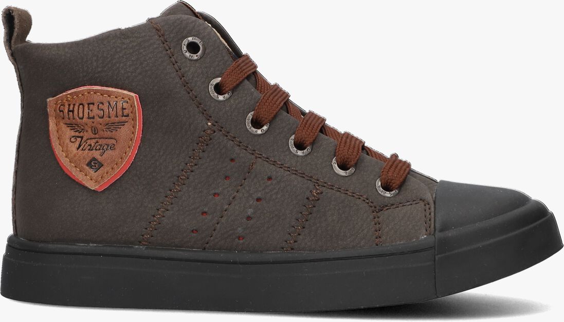 SHOESME bruine shoesme hoge sneaker sh23w036