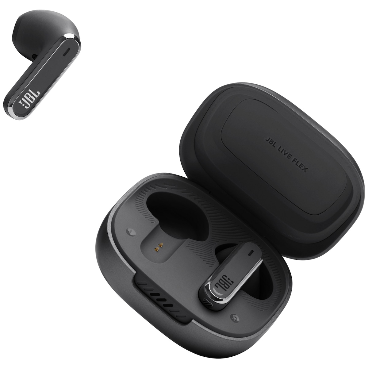 JBL Live Flex helt trådløse in-ear hodetelefoner (sort)