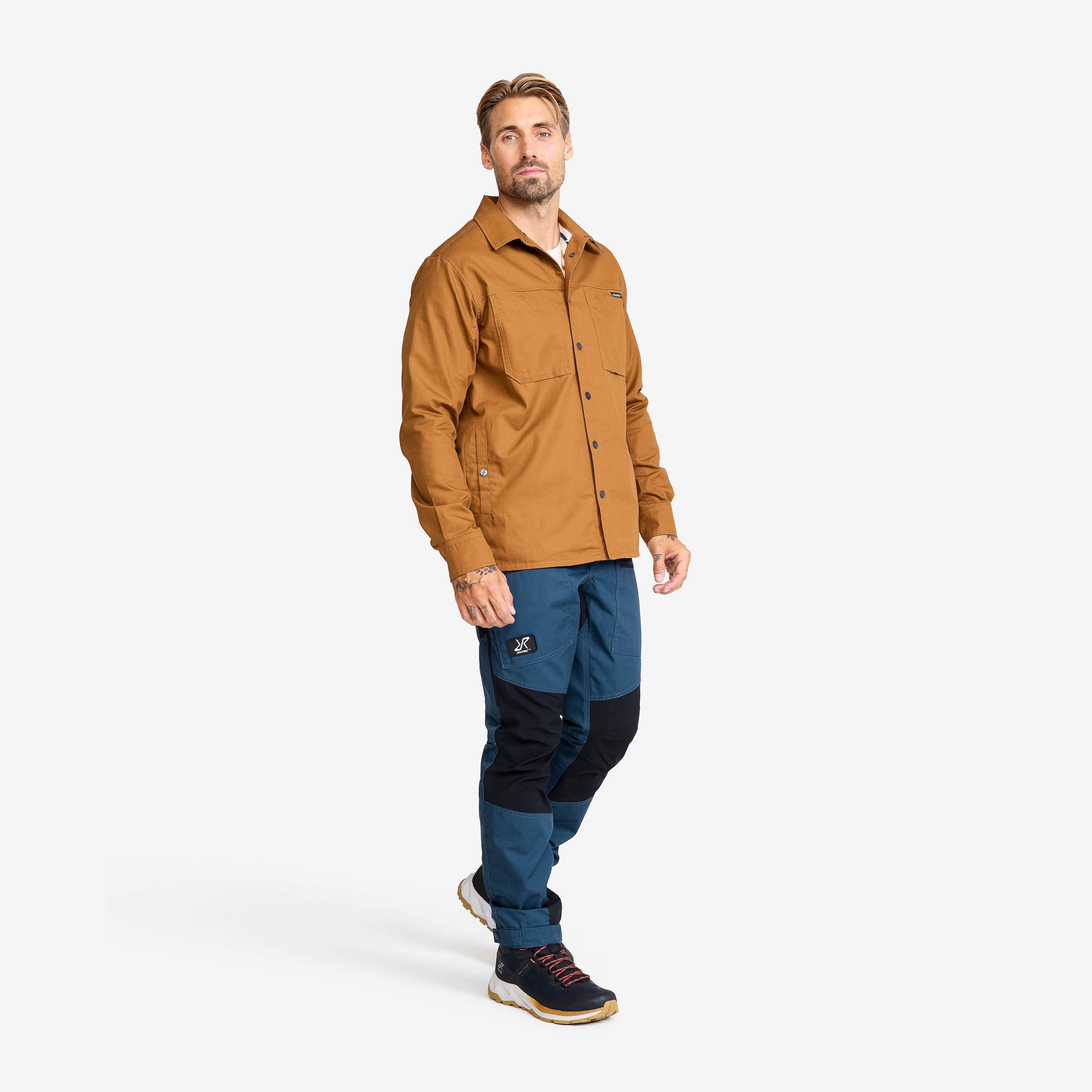 Outback Fleece Lined Overshirt Herre Rubber