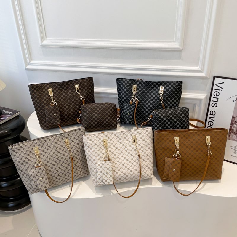 Kleevelind - Set: Geprinte Tote Bag + Pouch + Coin Purse