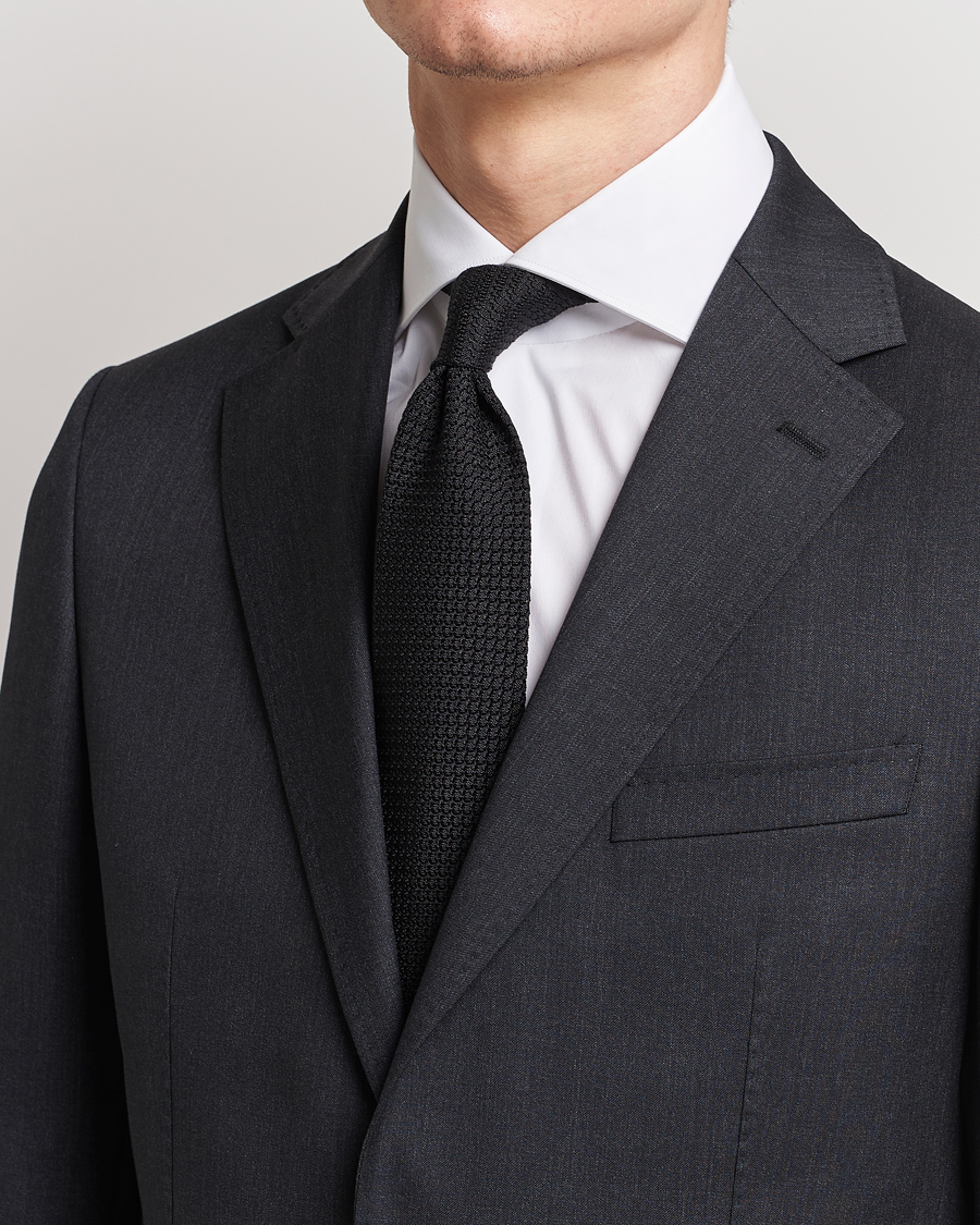 Amanda Christensen Silk Grenadine 8 cm Tie Black