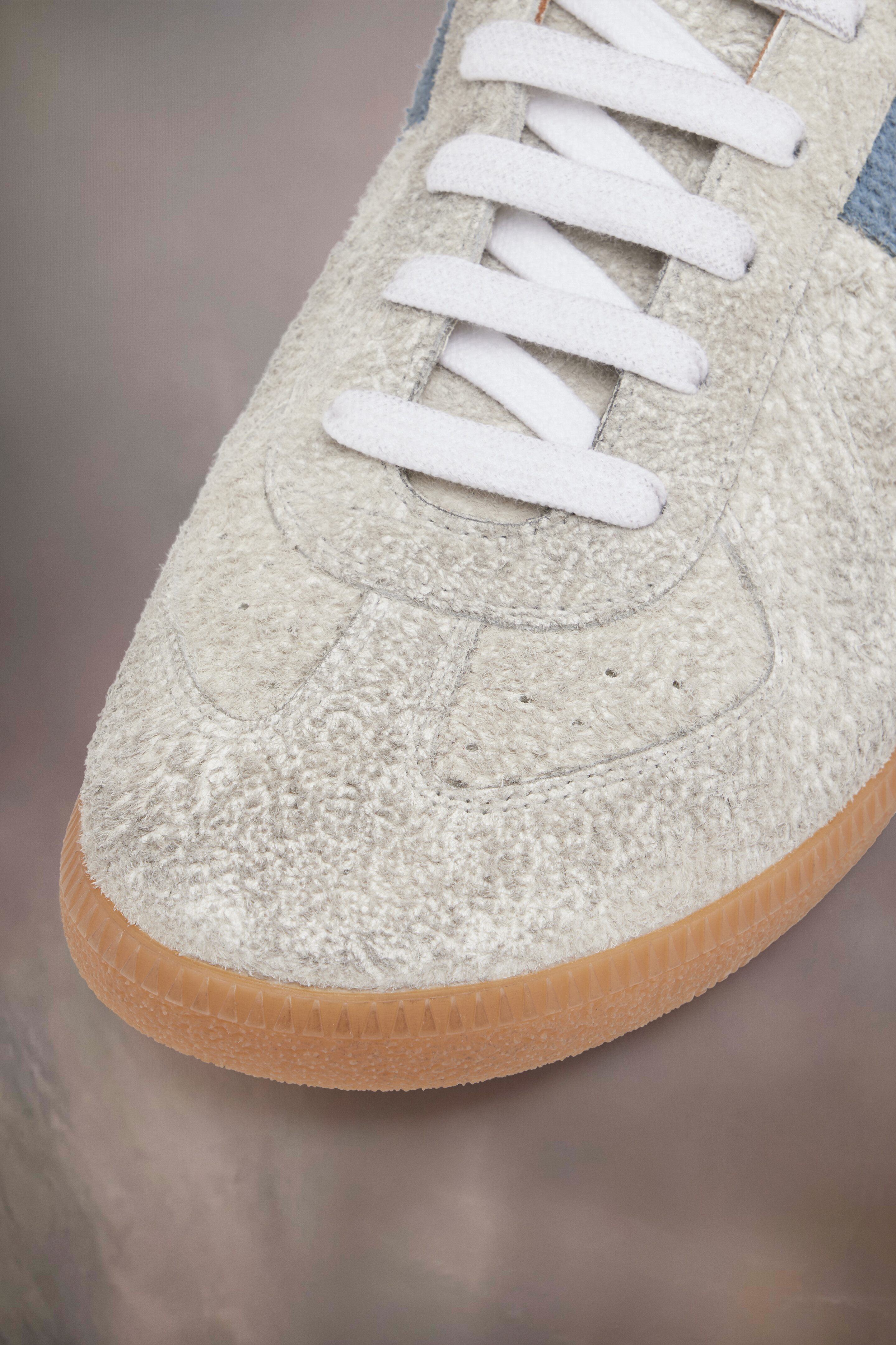 Grey Calf Leather Replica Sneackers