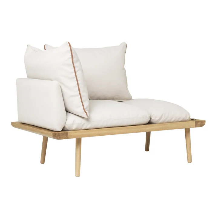 Umage - Lounge Around 1.5 Sitzer, Eiche / white sands