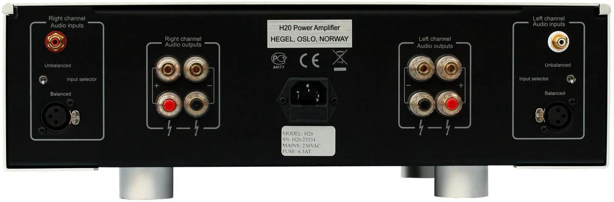 Hegel H20 Noir Amplis de puissance