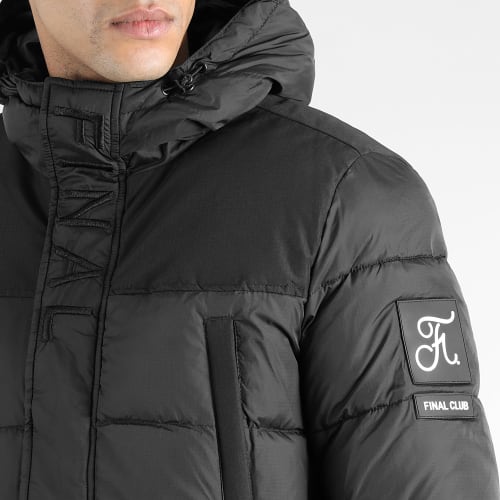 Doudoune Longue Capuche Dark Interstellar 0017 Noir