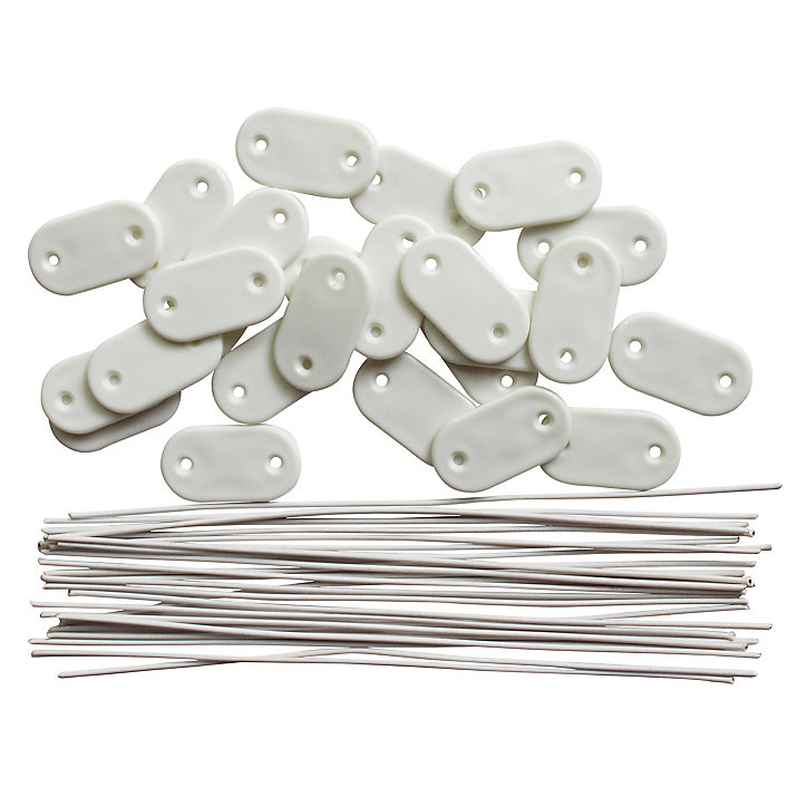 26 fixations BV Blooma blanches