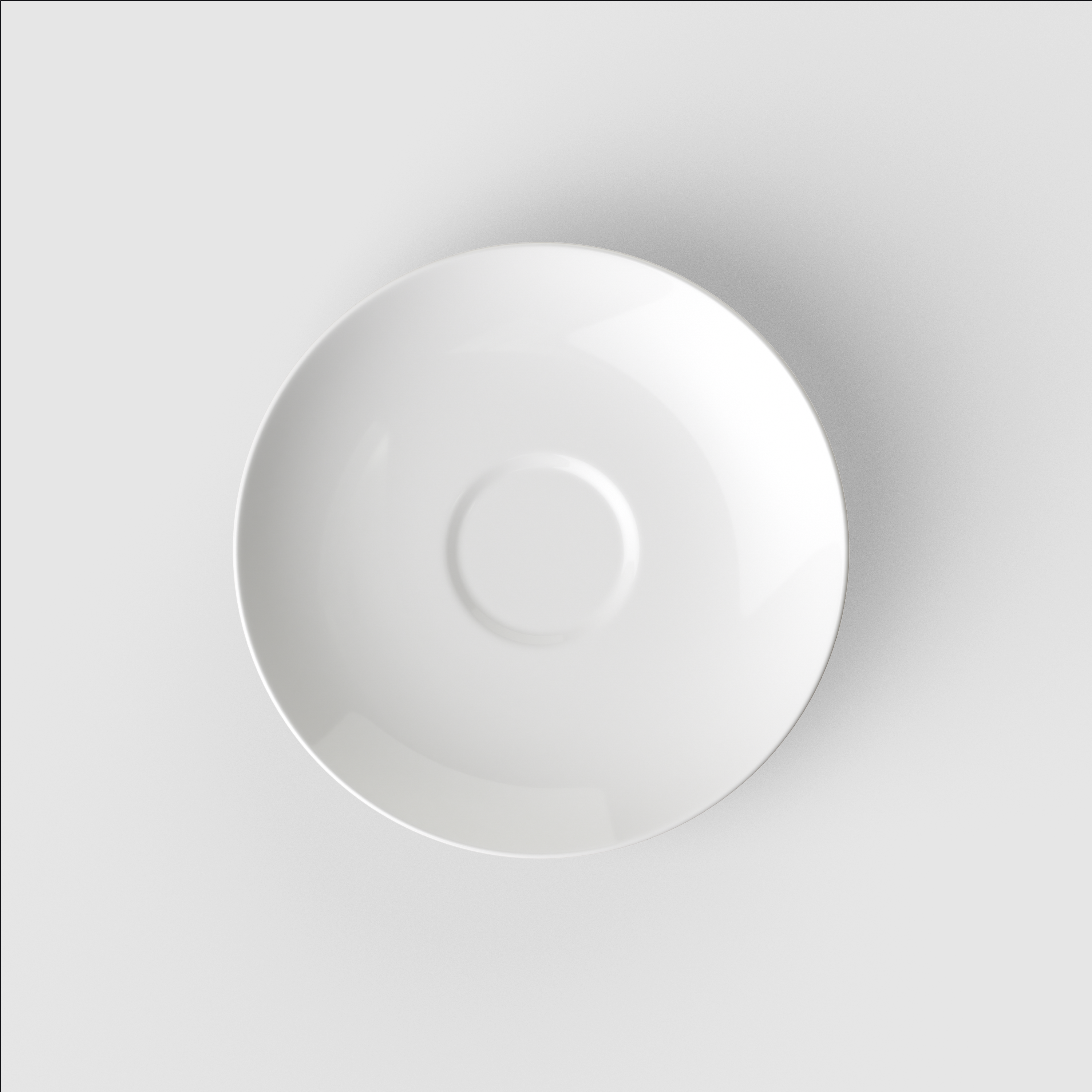 Rose Garden Coffee cup saucer White, 5.9'' x 5.9'', Premium Porcelain