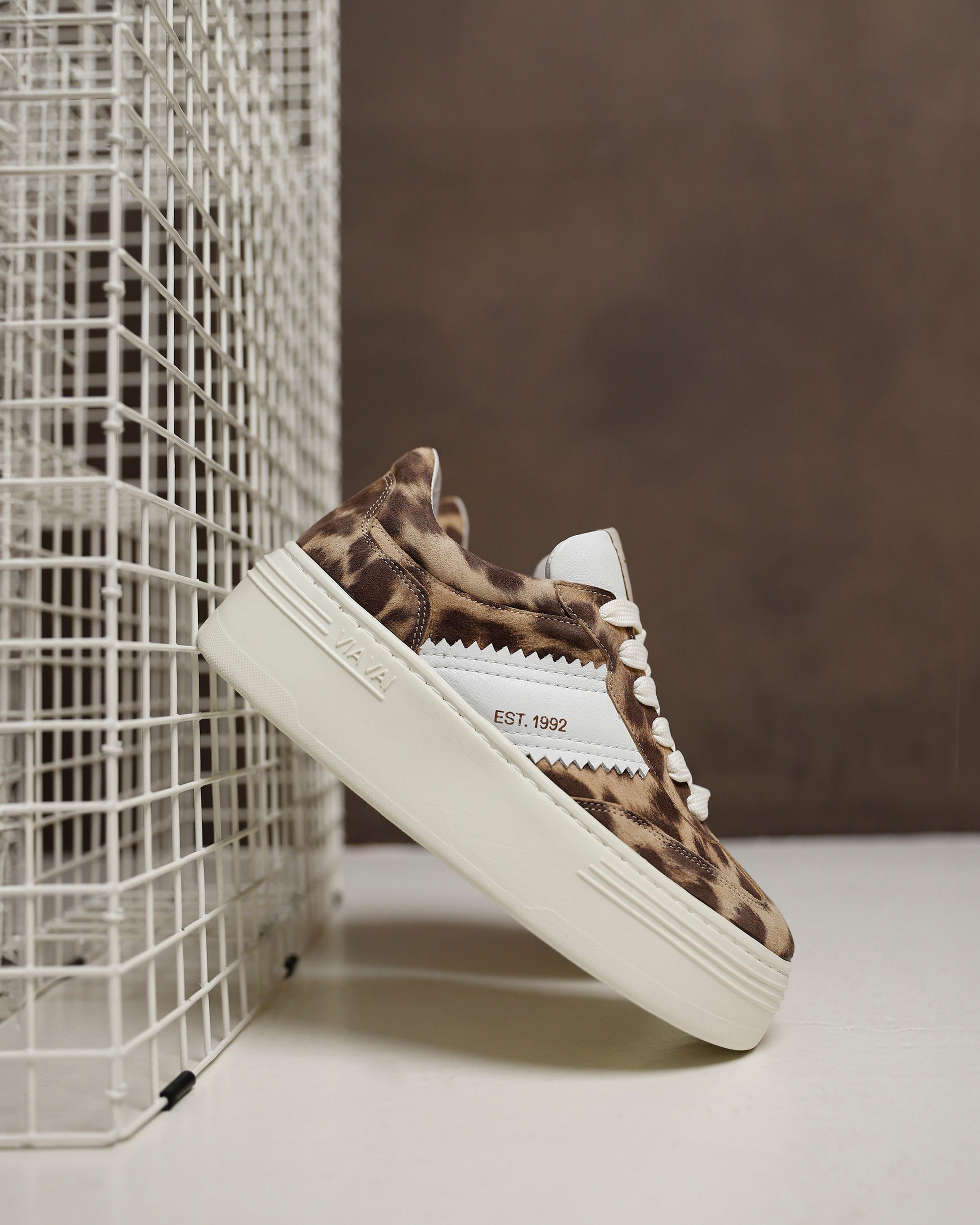 VIA VAI luipaardprint dames sneakers Isa Romi