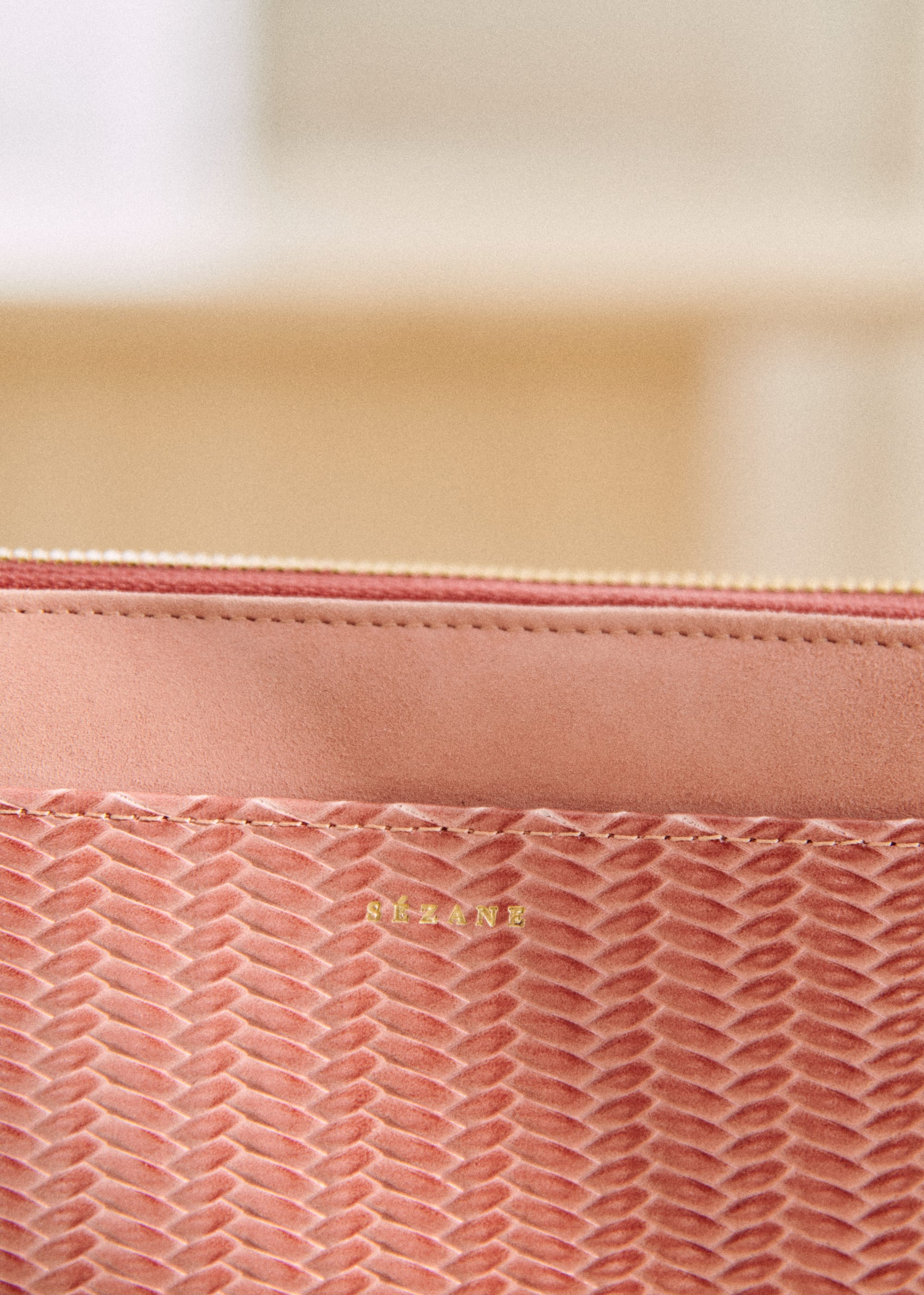 Portefeuille Victoria - Blush tressé - SACS/NEW SACS Petite Maroquinerie 5906427