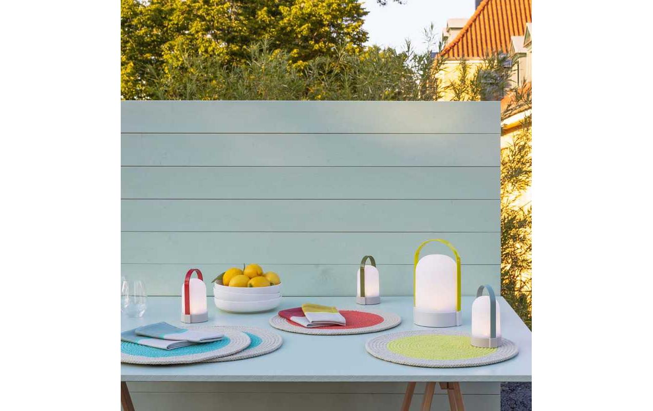 Laterne URI Piccolos 15 cm, 3er SetLED Leuchte mit Akku