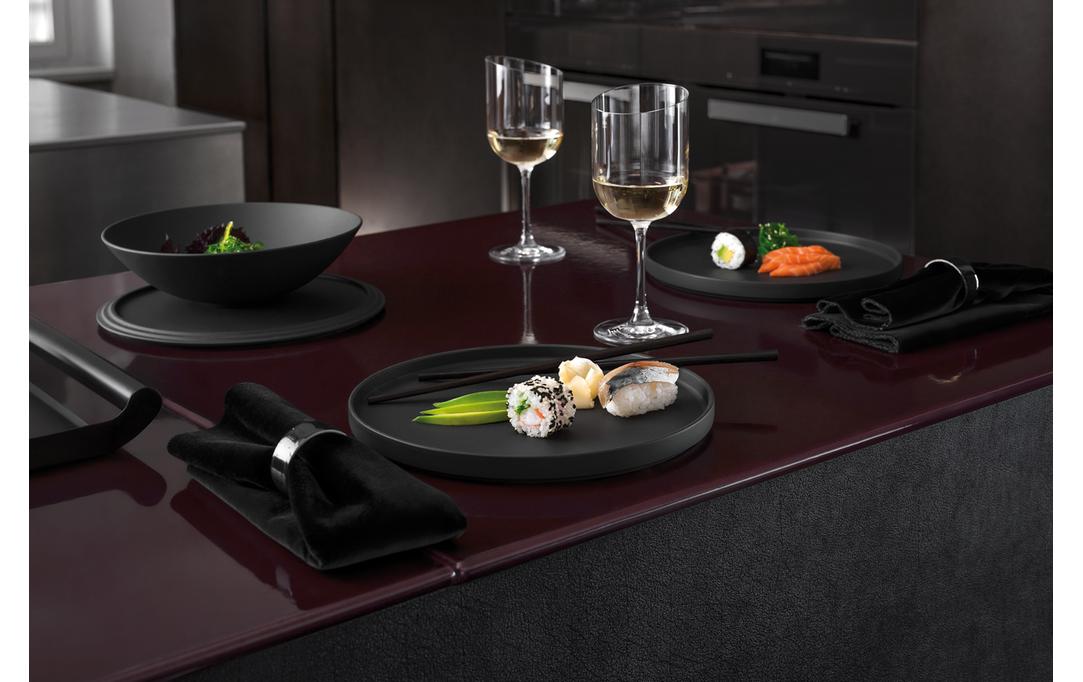 Speiseteller Iconic 6 Stück, Schwarz<br>Essteller Set