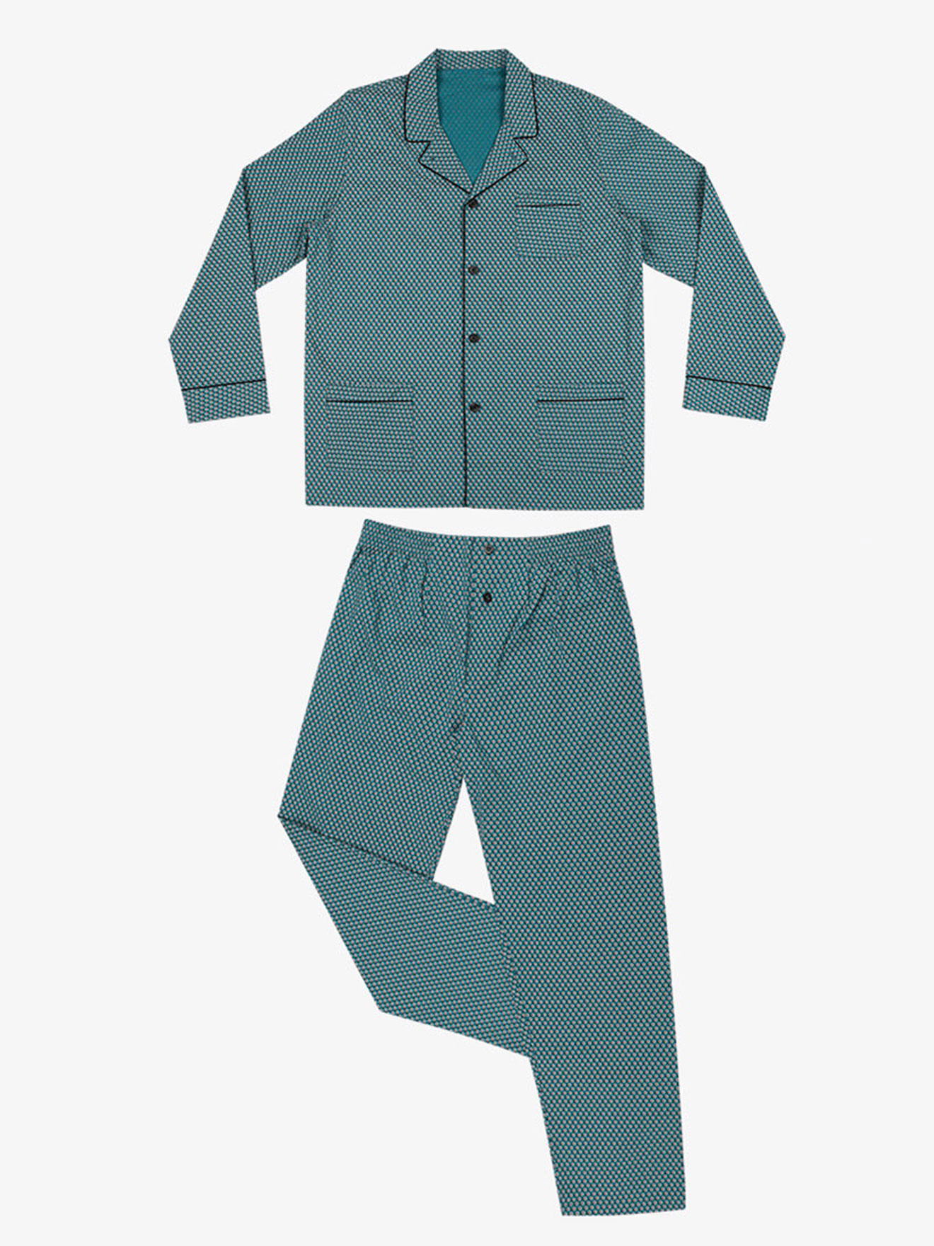 Pyjama long ouvert homme Chaîne & Trame