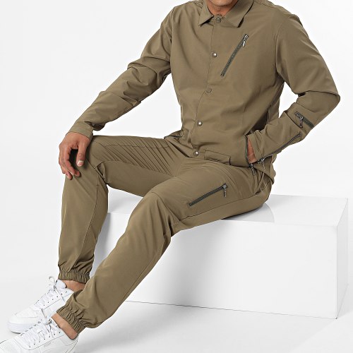 Ensemble Veste Et Pantalon Jogging KL-2060 Vert Kaki