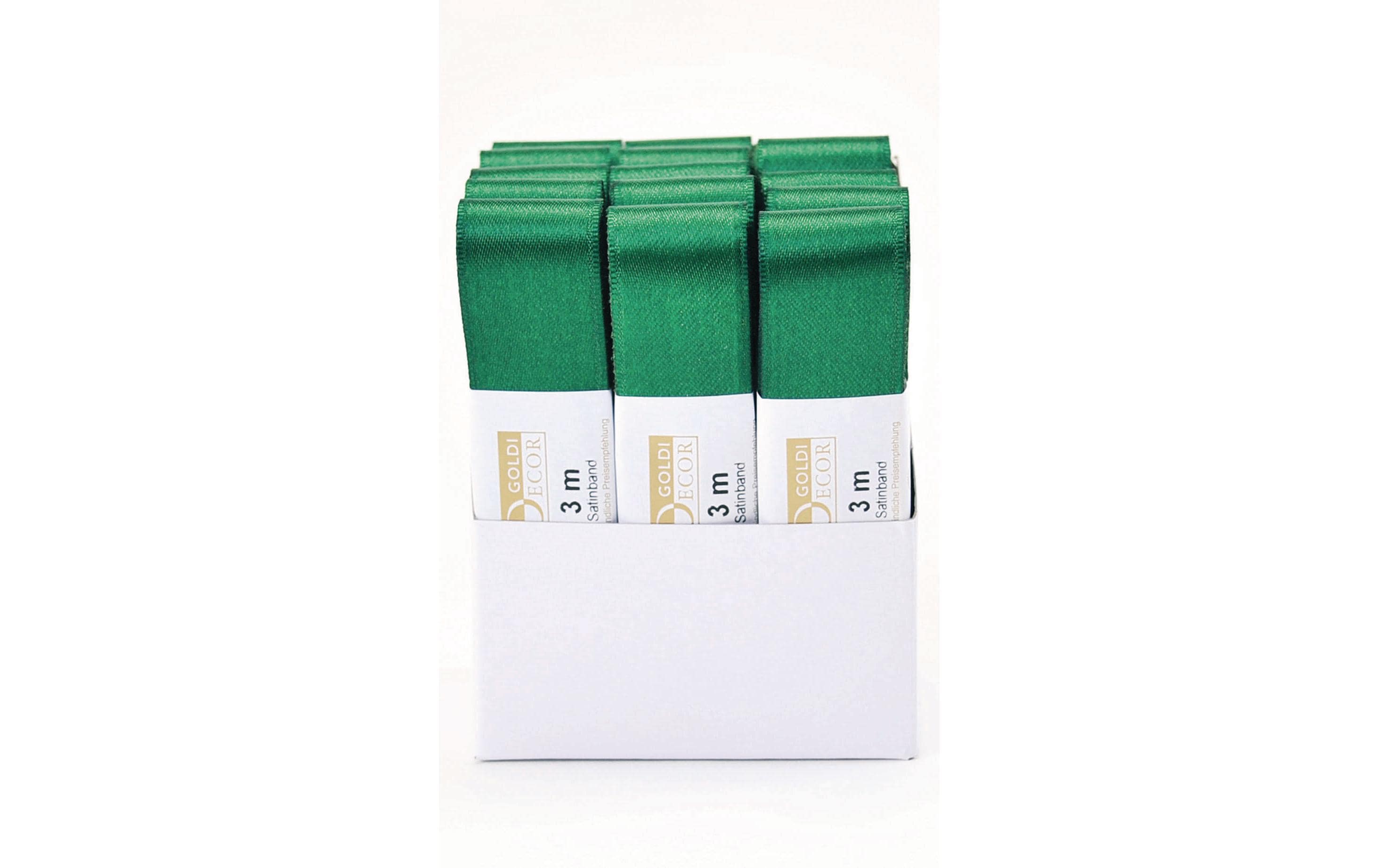 Satinband 25 mm x 3 m, Dunkelgrün, 1 StückSträngchen Geschenkband