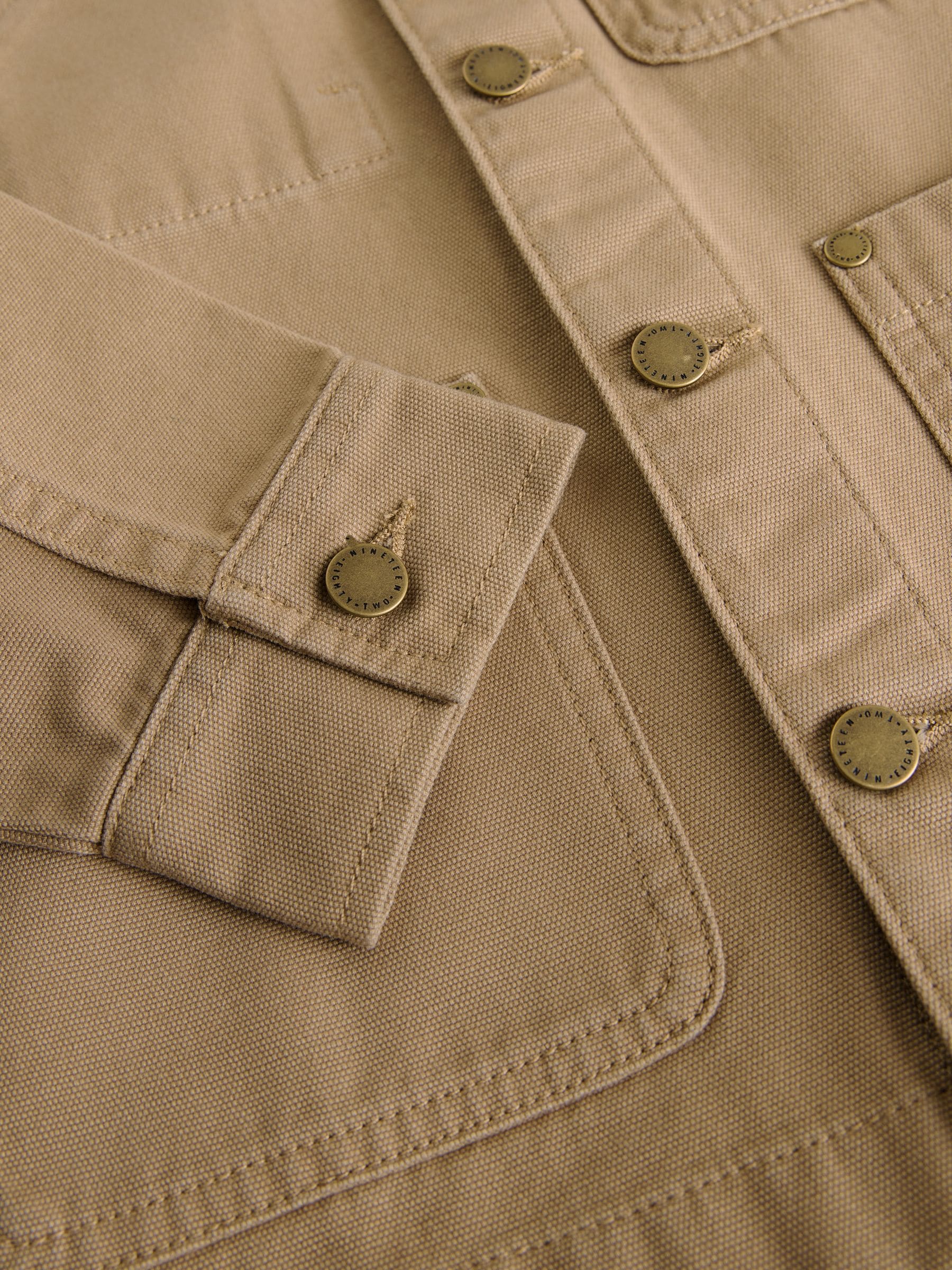 Lichtbruin - Canvas overshirt (3-16jr)