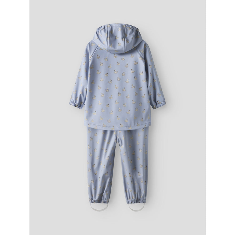Køb Lil'Atelier Zen Blue Swan Nmfladry10 Rain Sæt Aop Fo Lil