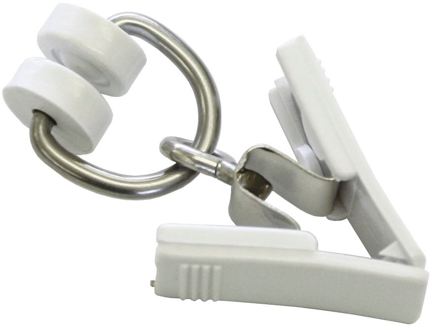 GARDINIA Gardinenring »T-Rollringe mit Klammer« Serie T-Schiene