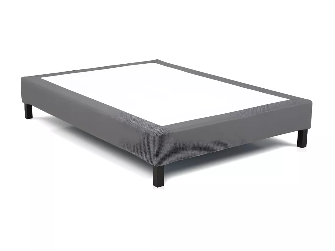 Ensemble 160 x 200 cm sommier déco en kit + matelas hybride ressorts ensachés accueil mémoire de forme ép.27cm - ATLANTIDE de YSMÉE