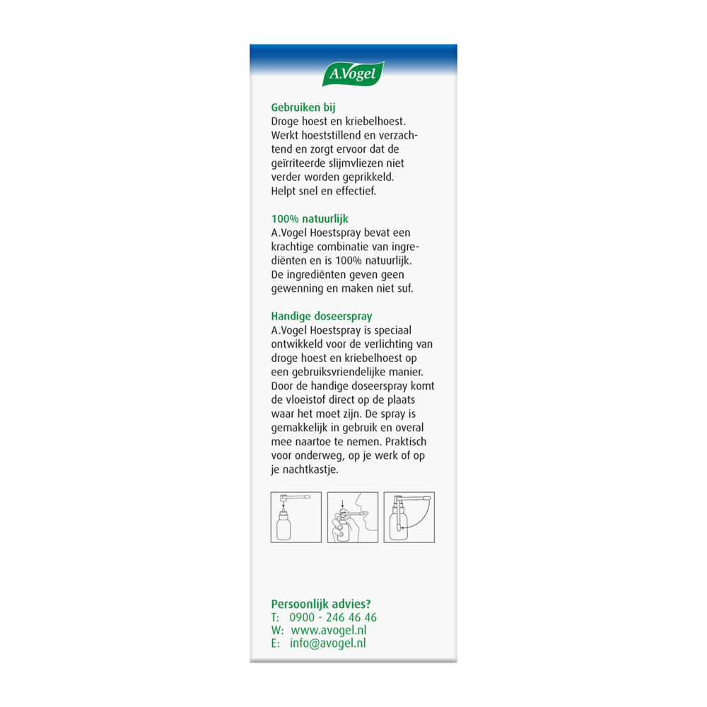 A.Vogel Hoestspray Droge Kriebelhoest30 ml