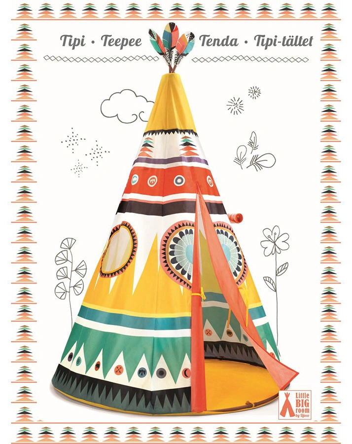 Spielzelt TIPI (110x164) in bunt
