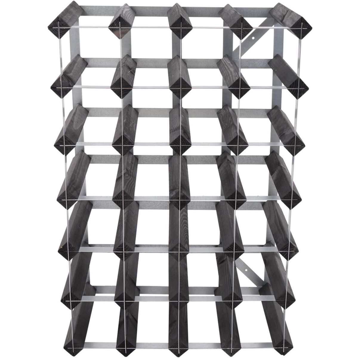 Vinstativ Påbyggingsbart 30 Flasker Black Ash