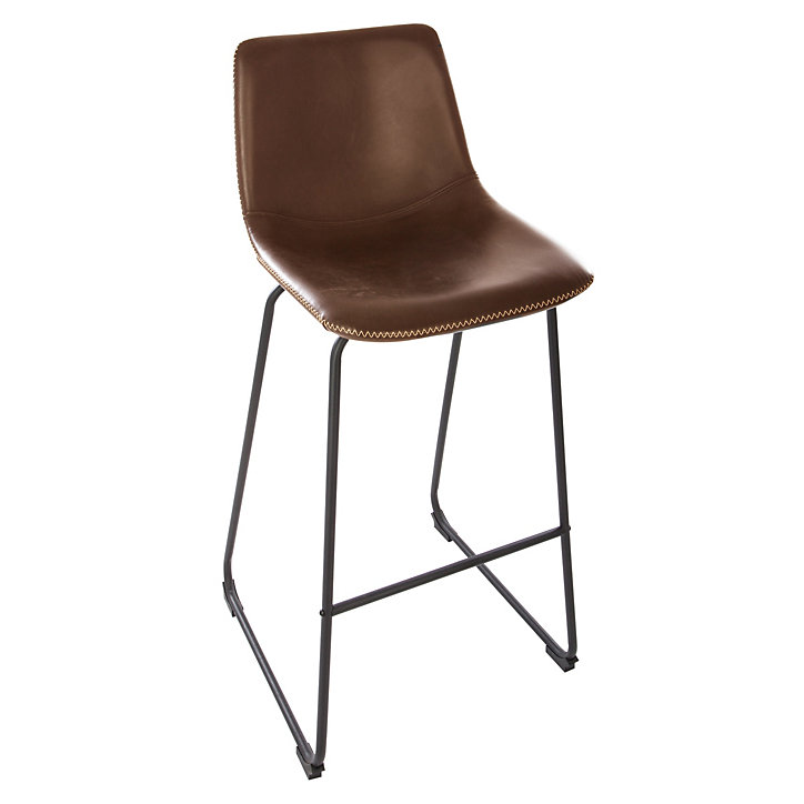 Lot de 2 tabourets de bar Lois marron