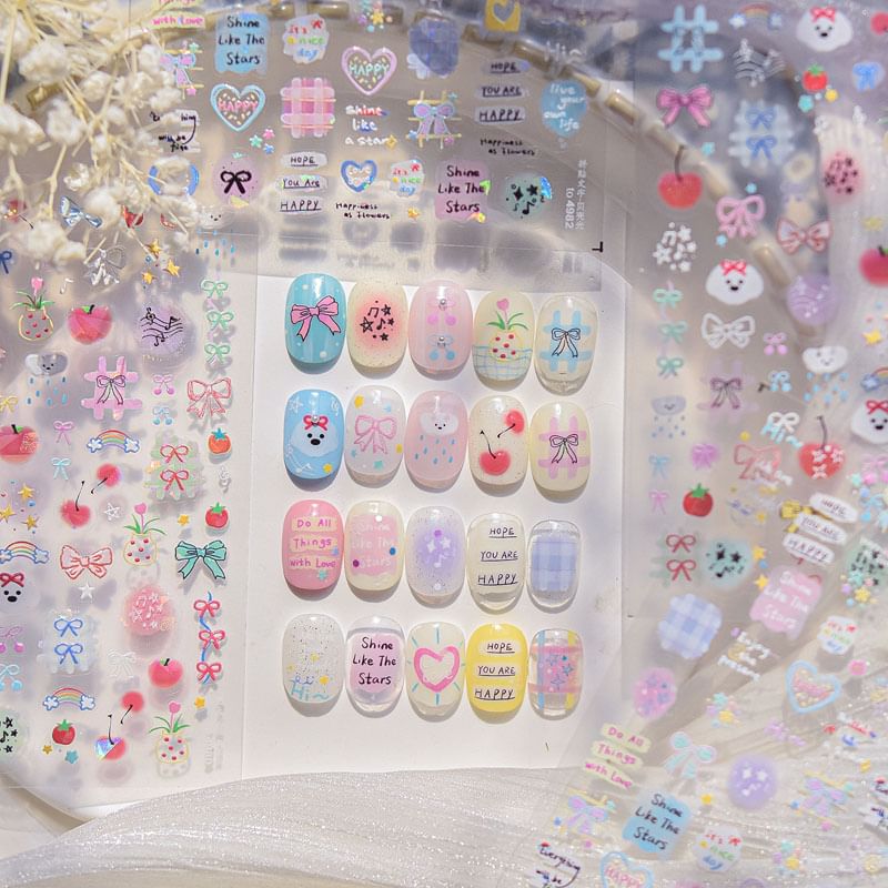 swarliss - Cartoon Nail Art Stickers