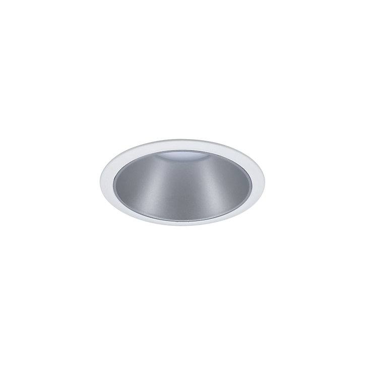 Spot encastrable Cole LED intégrée blanc chaud IP44 470lm Ø8cm argent finition blanche Paulmann