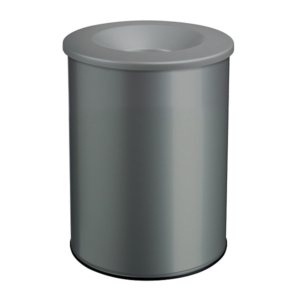 Corbeille neo anti-feu 30 L - gris clair 9022