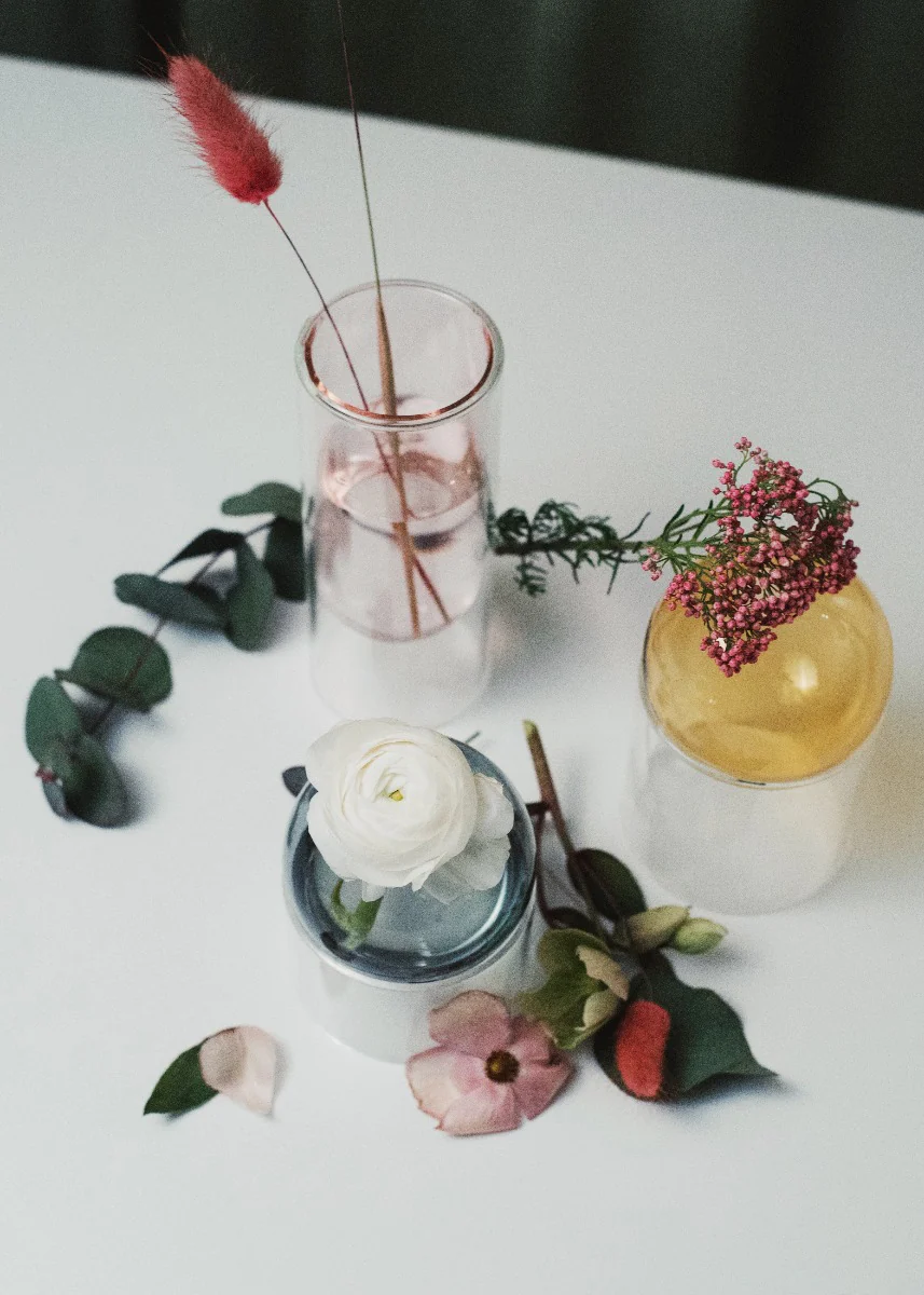 Studio About  Flower Tube vase, Rose - H: 160 mm.