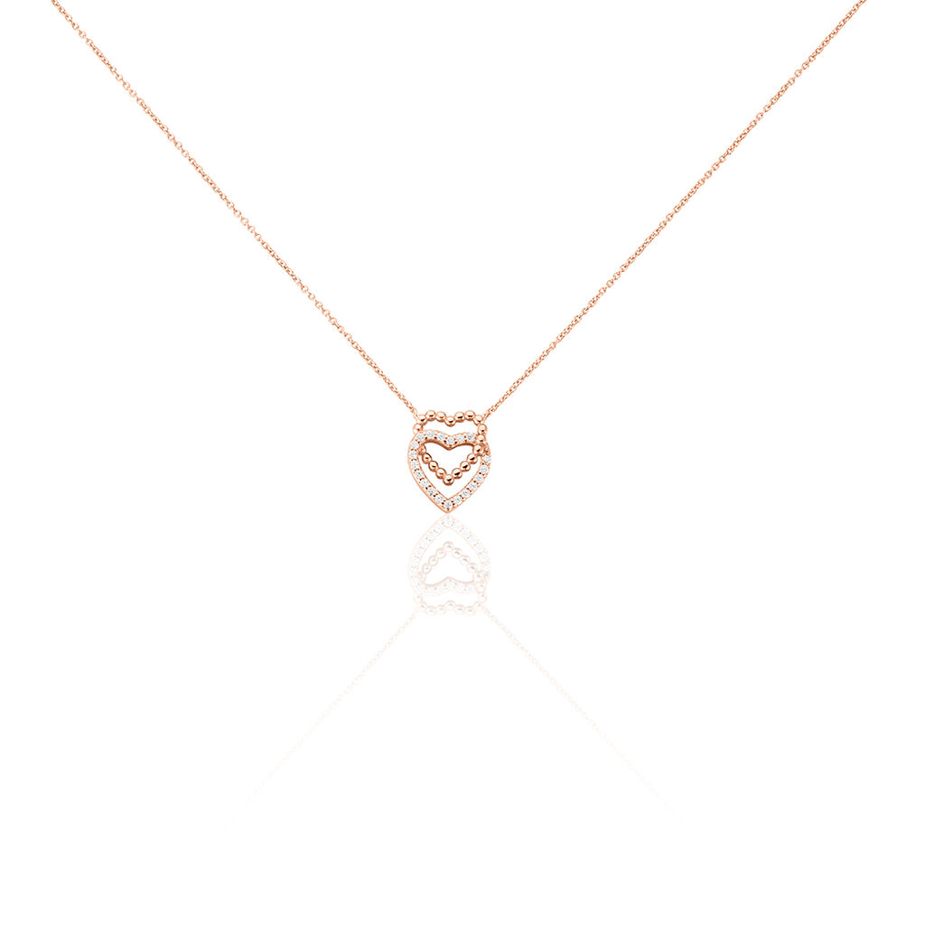 Collier Ottavia Argent Rose Oxyde De Zirconium