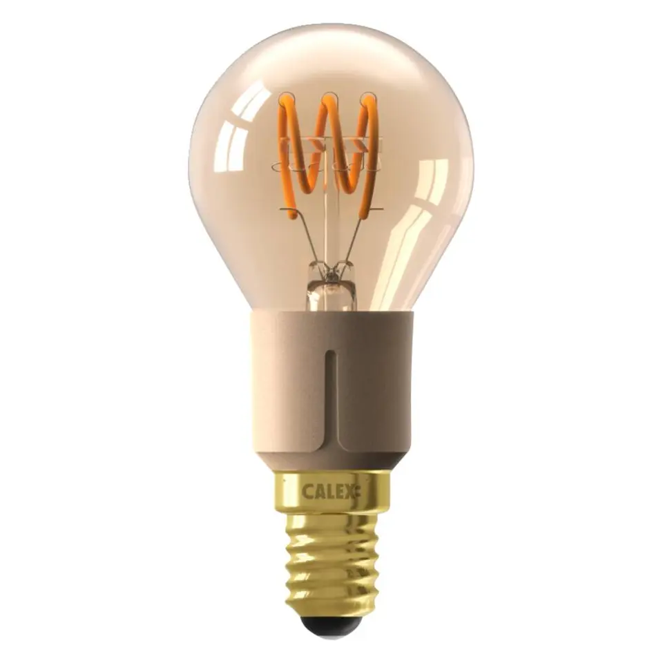 Calex LED kogellamp - goudkleur - E14 - 4W - 265LM - 3step dimbaar