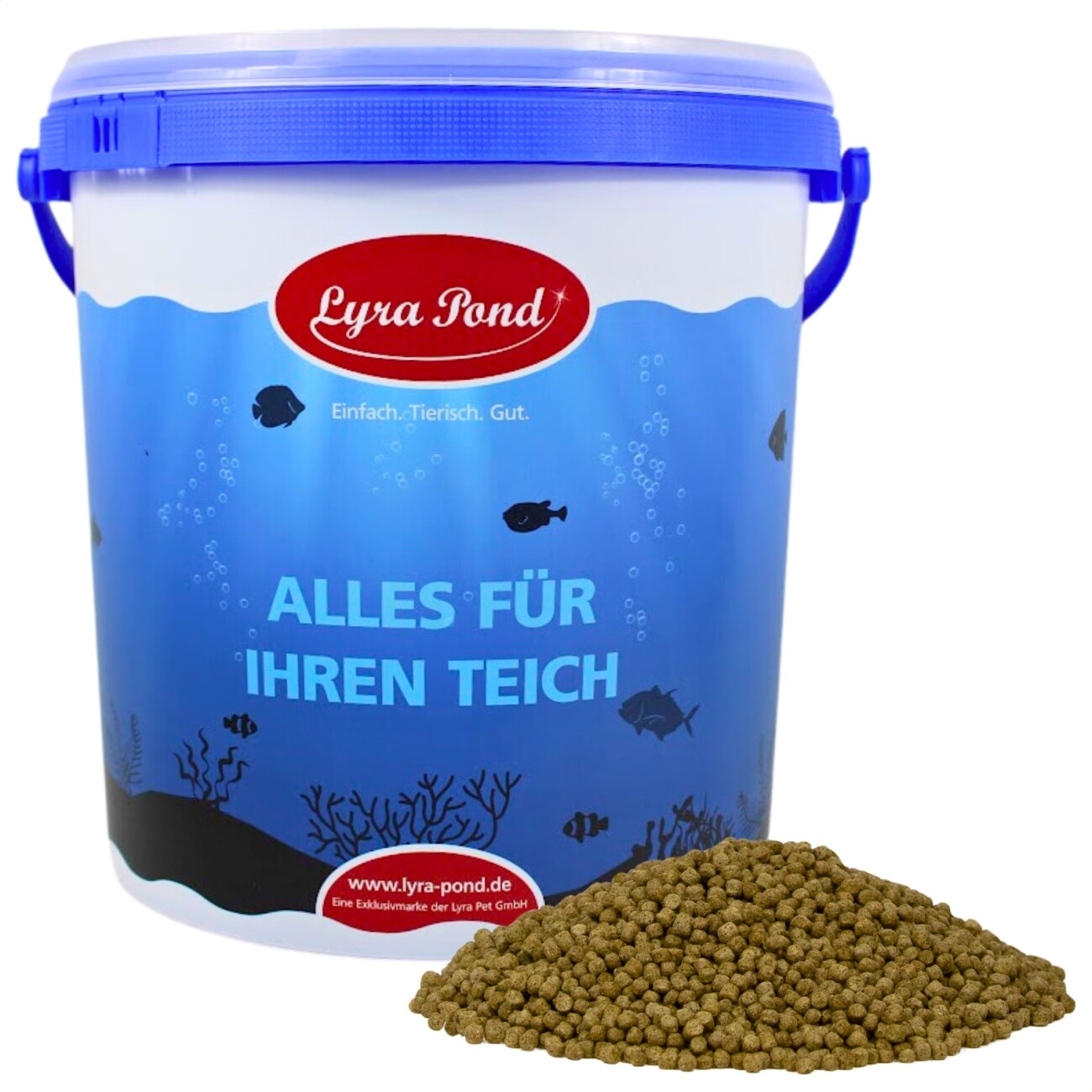 Lyra Pet Lyra Pond Pond Koi Beauty Pellets Staple im Eimer 10 l