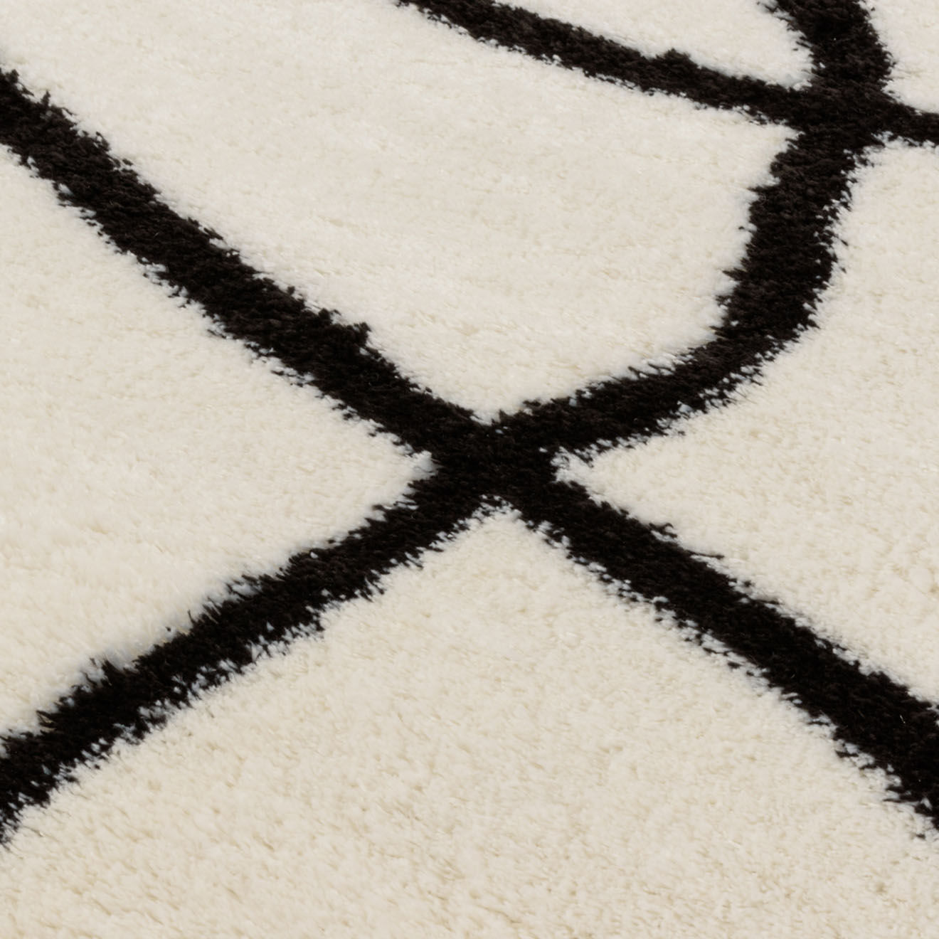 Nazar Rugs Tapis shaggy doux Lasso 675 ivoire - 120x160 cm