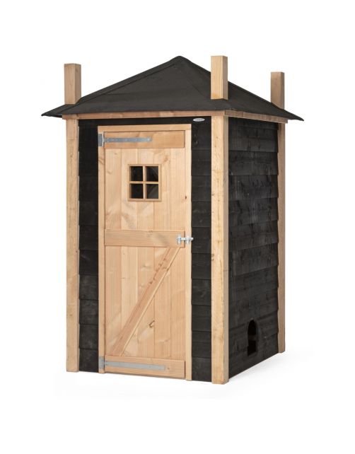 Voldux Hooiberg Mees - Kippenhok - 150x150x235 cm Zwart