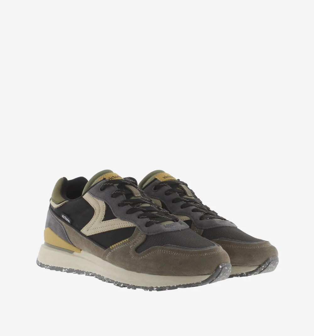 LEGGERA CASUAL Baskets homme à semelles recyclées NEGRO