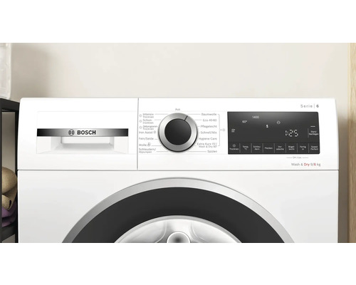 Bosch WNG24441 was-droogcombinatie, 9 kg wascapaciteit, 6 kg droogcapaciteit, 1400 tpm