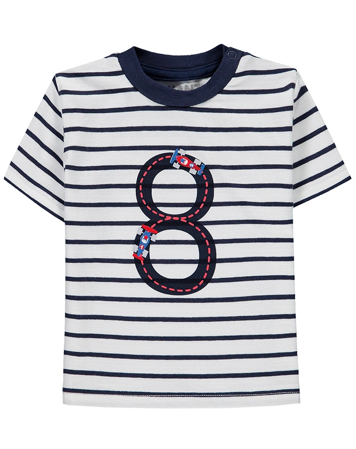 T-Shirt CARS in weiß/navy