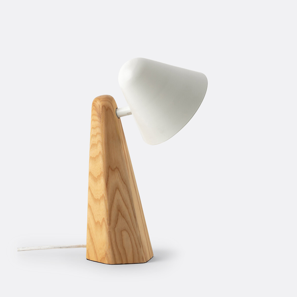 LA REDOUTE INTERIEURS<br>Candeeiro de mesa em carvalho e aço, Cotapi