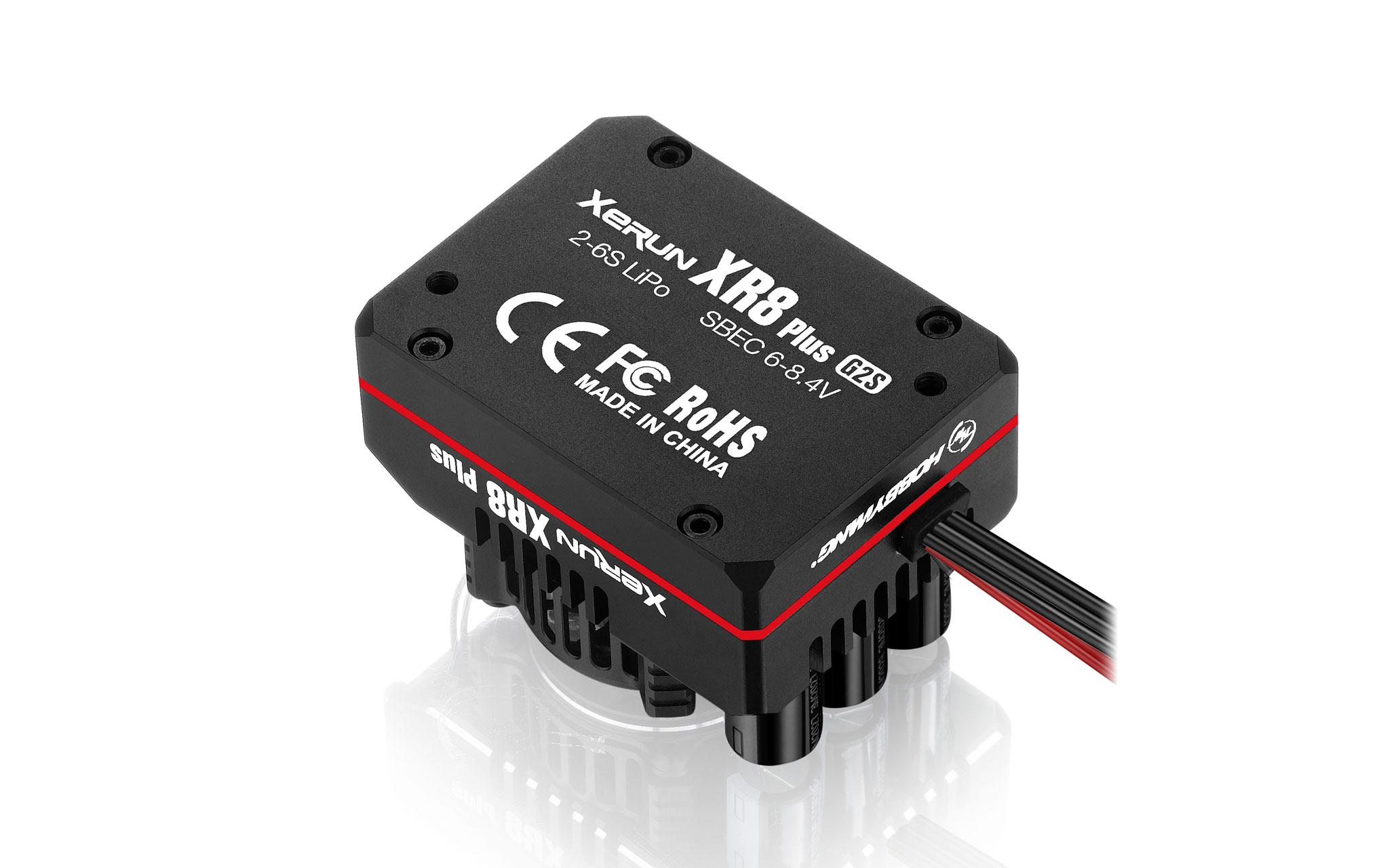 Brushless Regler Xerun XR8 Plus G2S 200A, 2-6S<br>Brushless Sensored / Sensorless ESC für Modelle im Massstab 1:8