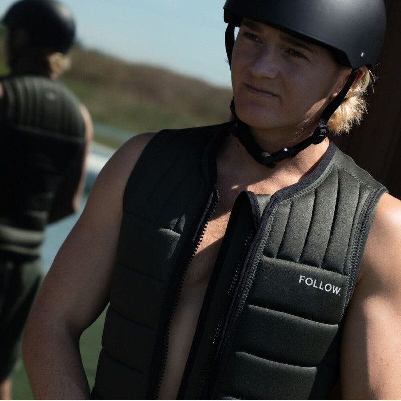 Gilet impact follow total gris fonce