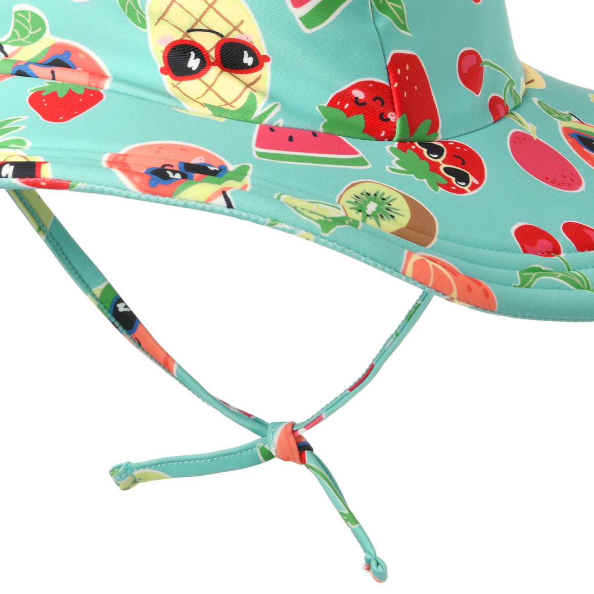 Famy Mädchen UV-Badehut mit Allover-Print UPF60 helltürkis