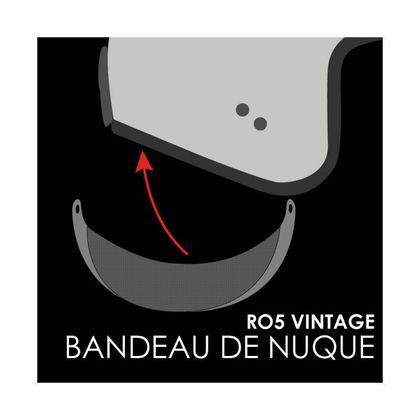 Pare-nuque ROOF RO5 VINTAGE - Noir