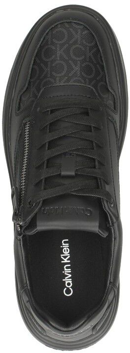 Calvin Klein Low Top Lace Up ZIP Mono zwart