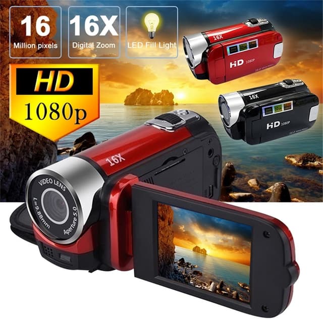 16MP HD 1080P videokamera 16X zoom digitalkamera Night Vision Anti-Shake