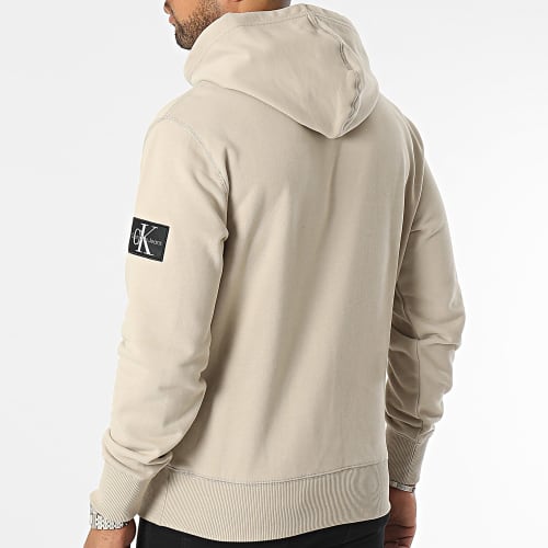 Sweat Capuche Badge 3430 Beige