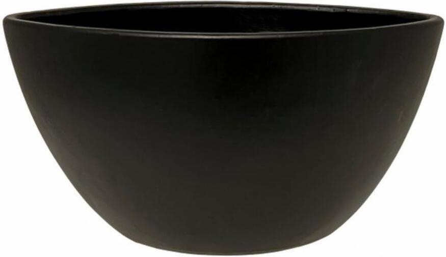 HS bloempot Petra zwart D 17 H 24 cm